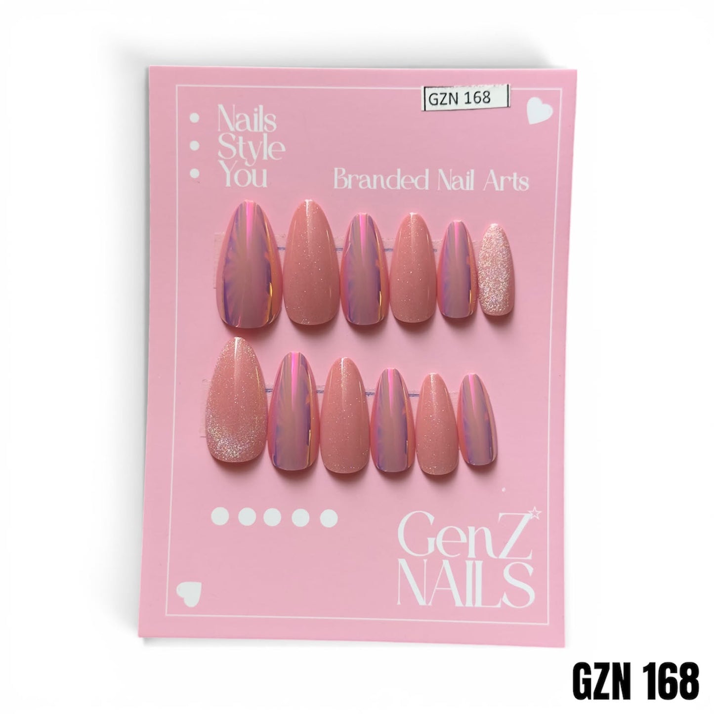 Strawberry Glaze - Nails Pack of 12 - GZN 168