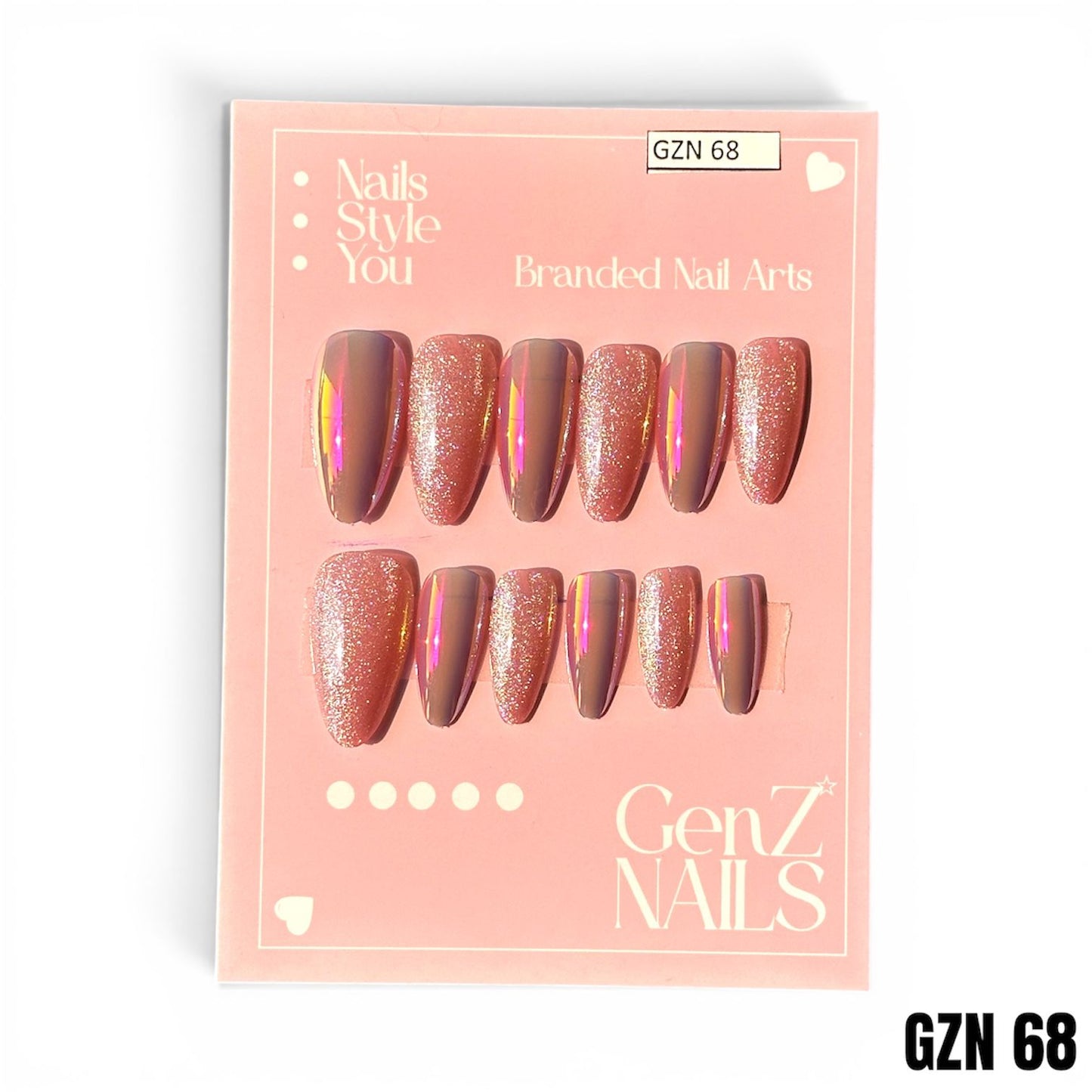 Blush Beam - Nails Pack of 12 - GZN 68