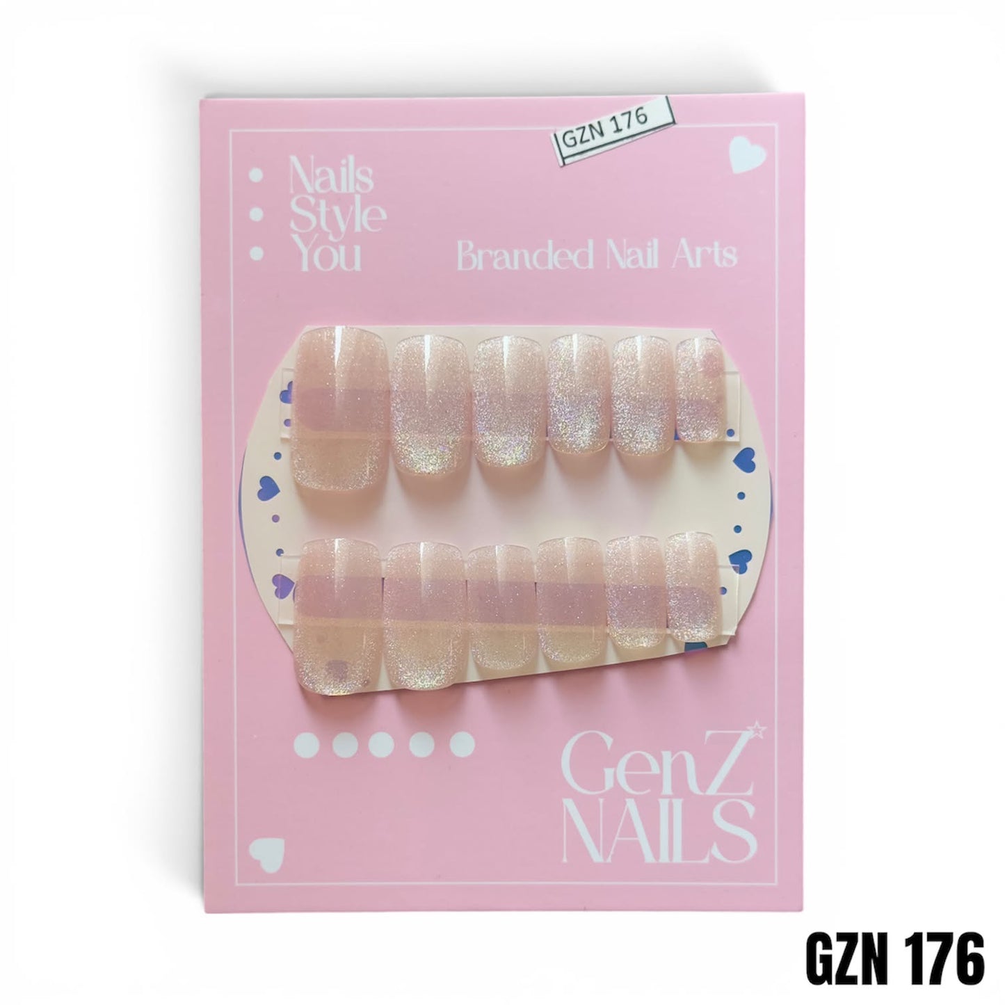 Lavender Frost Velvet - Nails Pack of 12 - GZN 176