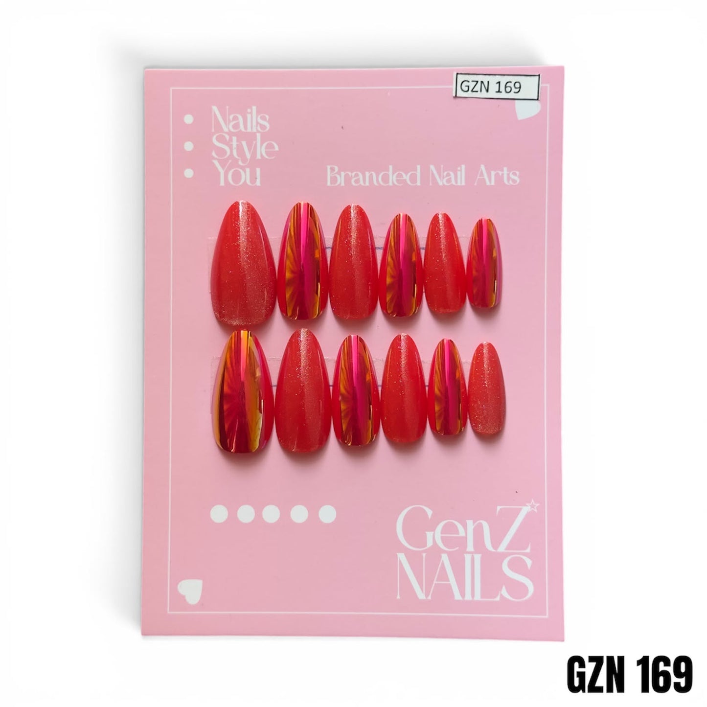 Ruby Radiance - Nails Pack of 12 - GZN 169