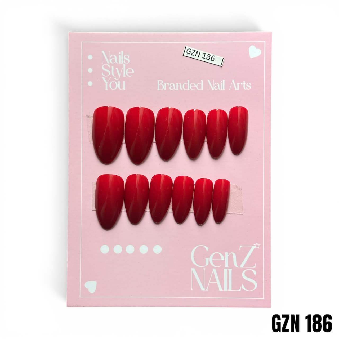 Crimson Royalty - Nails Pack of 12 - GZN 186