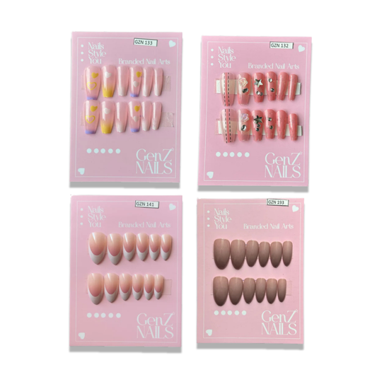 Premium Nail Bundle | Pack of 4 Different Nail Cards
