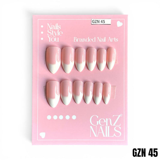 Milky Pink Ombré Stiletto - Nails Pack of 12 - GZN 45