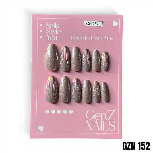 Icy Lavender Shell - Nails Pack of 12 - GZN 152
