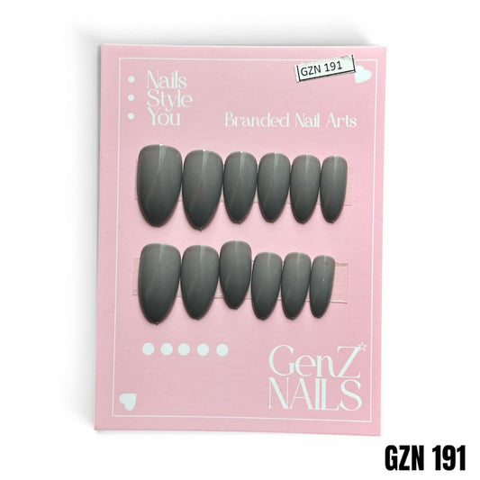 Slate Stone Gloss - Nails Pack of 12 - GZN 191