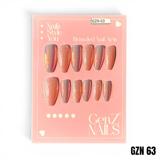 Peach Pearl - Nails Pack of 12 - GZN 63