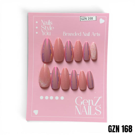 Strawberry Glaze - Nails Pack of 12 - GZN 168