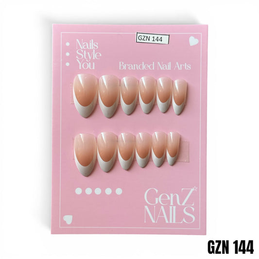 Pure Pearl French - Nails Pack of 12 - GZN 144