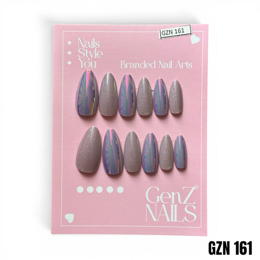 Lavender Nebula - Nails Pack of 12 - GZN 161