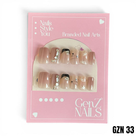 Blush Charm Nail Pack of 12  - GZN 33