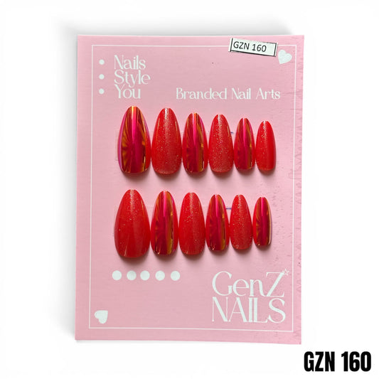 Scarlet Flare - Nails Pack of 12 - GZN 160