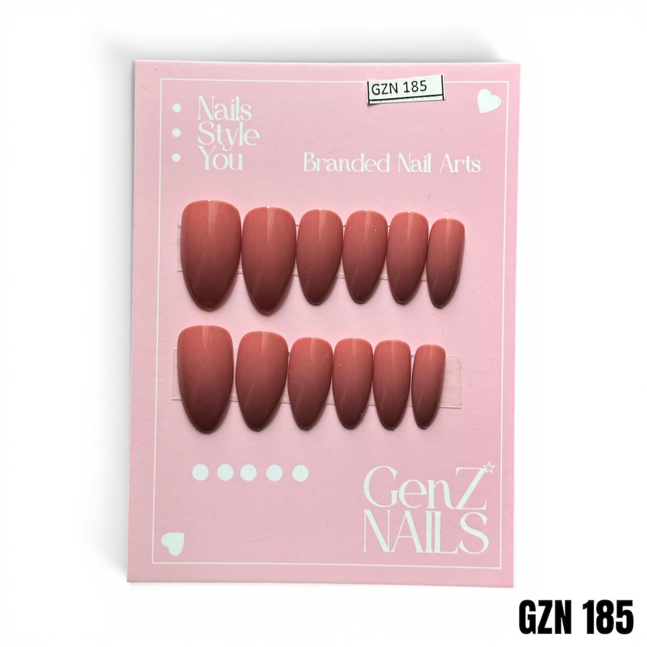 Dusty Rose Radiance - Nails Pack of 12 - GZN 185