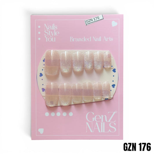 Lavender Frost Velvet - Nails Pack of 12 - GZN 176