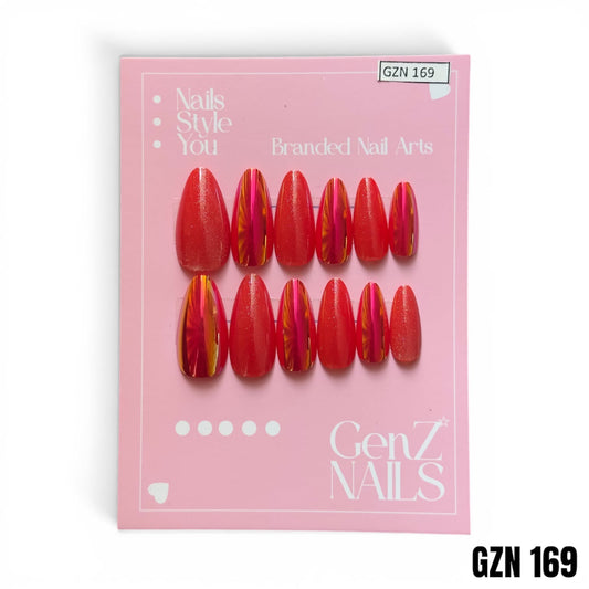 Ruby Radiance - Nails Pack of 12 - GZN 169
