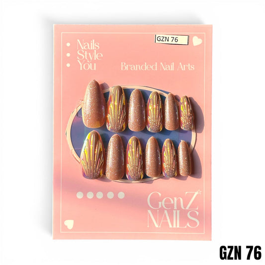 Golden Sand Aurora - Nails Pack of 12 - GZN 76