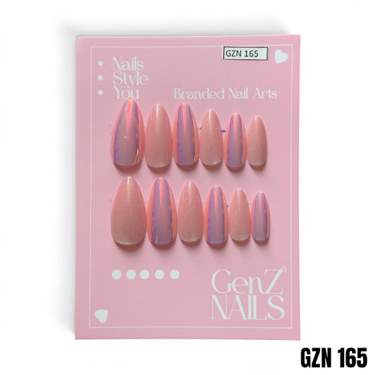 Peach Iridescence - Nails Pack of 12 - GZN 165