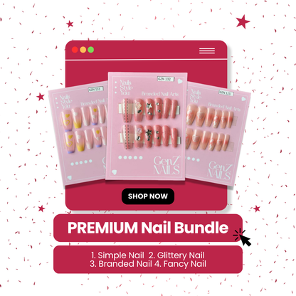 Premium Nail Bundle | Pack of 4 Different Nail Cards