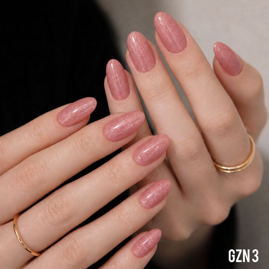 Blush Glow Nails Pack of 12 – GZN 3