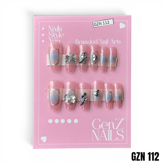 Milky White French - Nails Pack of 12 - GZN 112
