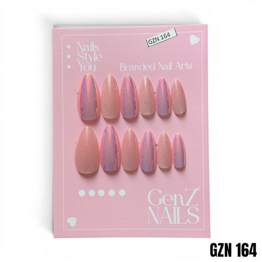 Blush Glaze - Nails Pack of 12 - GZN 164