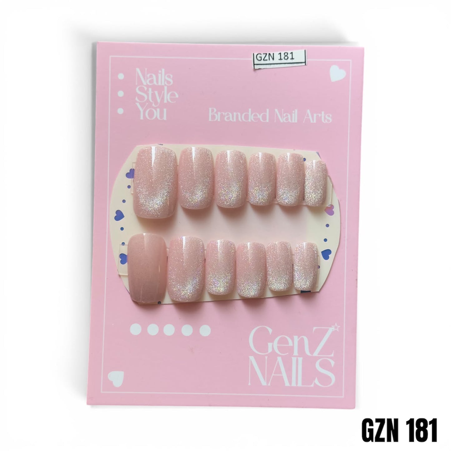 Pearl Mist Velvet - Nails Pack of 12 - GZN 181